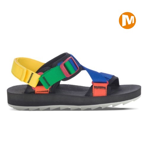 Merrell Alpine Strap Sandalen Damen Schwarz/Mehrfarbig [DE-LTVBX]